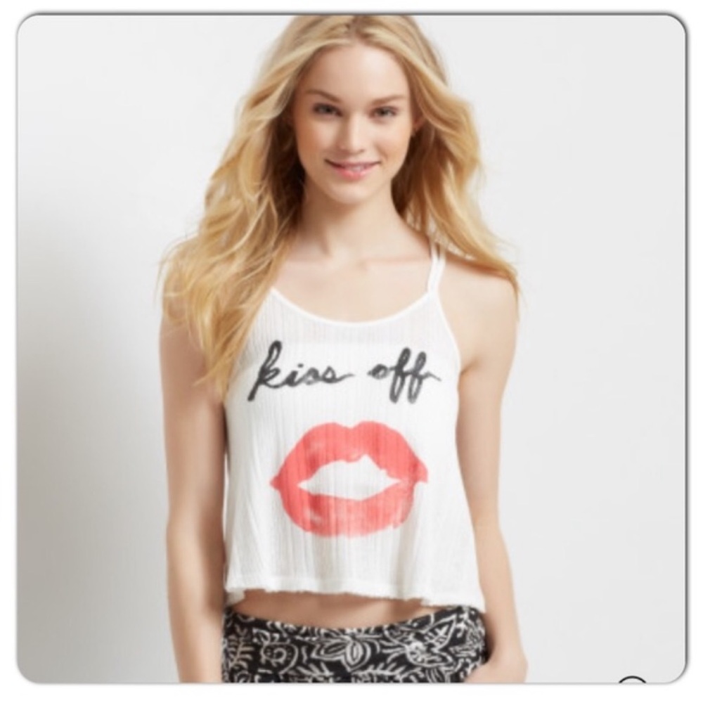 Aeropostale Kiss Off Strap Top Size Large
